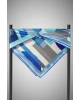 100% Twill İpek Geometrik Desenli Bebe Mavisi - Saks Renkli 90x90 Dikim Şekli : El Dikişi Eşarp