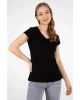 22y0002k1 Kadın T-shirt Siyah