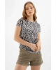 22y0056k1 Kadın T-shirt Siyah