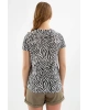 22y0056k1 Kadın T-shirt Siyah