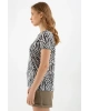 22y0056k1 Kadın T-shirt Siyah
