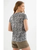 22y0056k1 Kadın T-shirt Siyah