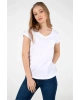 22y0147k1 Kadın T-shirt Beyaz