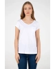 22y0147k1 Kadın T-shirt Beyaz