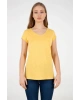 22y0147k1 Kadın T-shirt Sarı
