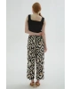 24y0848k1 Kadın Desenli Crop Pantolon