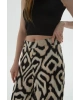 24y0848k1 Kadın Desenli Crop Pantolon