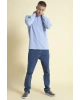 Polo Yaka Sweatshirt Mavi