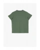 Erkek Çocuk Yeşil Bisiklet Yaka Baskılı   T-Shirt