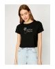 Kadın Bisiklet Yaka Kisa Kollu T-Shirt