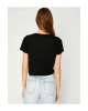 Kadın Bisiklet Yaka Kisa Kollu T-Shirt