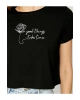Kadın Bisiklet Yaka Kisa Kollu T-Shirt