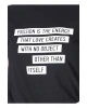 Kadın Baskılı Lacivert Bisiklet Yaka T-shirt