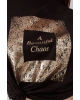 Bisiklet Yaka Kısa Kol Cepsiz Baskılı Siyah Kadın T-shirt