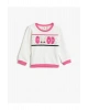 Baskılı Bisiklet Yaka Sweatshirt