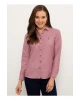 Kadın Bordo Slim Fit Gömlek