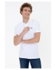 Polo Yaka Slim Fit Beyaz Erkek T-shirt