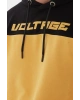 Baskılı Kapüşonlu Sweatshirt Hardal / Mustard