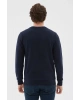 Bisiklet Yaka Desenli Sweatshirt Bordo / Burgundy