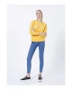Baskılı Hardal Kadın Sweatshırt 22k0573k1
