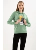 Kadın Kapüşonlu Baskılı Sweatshirt