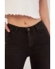Yüksek Bel Skinny Fit Jean Pantolon Antrasit