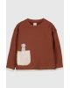 Erkek Bebek Kızıl Kahverengi H8F Sweatshirt
