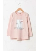 Kız Çocuk Mat Pembe G2J T-Shirt