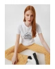 Kadın Ekru T-Shirt 2SAL10249IK