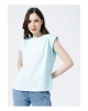 22y0391k1 Bisiklet Yakamini Kol Normal Kalıp Baskılı Mint Kadın T-shirt