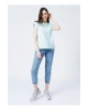 22y0391k1 Bisiklet Yakamini Kol Normal Kalıp Baskılı Mint Kadın T-shirt