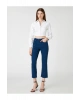 İspanyol Crop Paça Kot Pantolon Dar Kesim