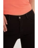 Yüksek Bel Skinny Fit Jean Pantolon Siyah