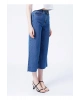 22y0491k1 Yüksek Bel Bol Kesim Mavi Kadın Denim Pantolon