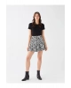 Lcw Casual Beli Lastikli Çiçekli Kadın Şortlu Etek