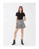 Lcw Casual Beli Lastikli Çiçekli Kadın Şortlu Etek