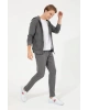 Bağlamalı Bel Slim Fit Gri Erkek Eşofman Altı Henbıxsk022