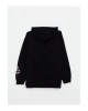 Kapüşonlu Baskılı Uzun Kollu Kız Çocuk Sweatshirt ve Tayt