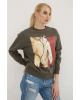 Baskılı Sweat Füme