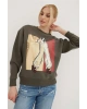 Baskılı Sweat Füme