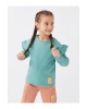 Bisiklet Yaka Basic Uzun Kollu Kız Çocuk Tişört