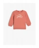 Sweatshirt Şardonlu İşlemeli Bisiklet Yaka Pamuklu