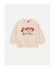 Bisiklet Yaka Uzun Kollu Minnie Mouse Baskılı Kız Bebek Sweatshirt ve Tayt 2li Takım