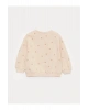 Bisiklet Yaka Uzun Kollu Minnie Mouse Baskılı Kız Bebek Sweatshirt ve Tayt 2li Takım
