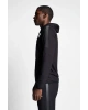 Siyah Erkek Fermuarlı Kapüşonlu Sweatshirt 22b-1118
