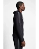 Siyah Erkek Fermuarlı Kapüşonlu Sweatshirt 22b-1118