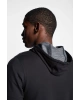Siyah Erkek Fermuarlı Kapüşonlu Sweatshirt 22b-1118