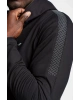 Siyah Erkek Fermuarlı Kapüşonlu Sweatshirt 22b-1118