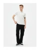 Yakalı Tişört Slim Fit Düğmeli Kısa Kollu