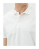 Yakalı Tişört Slim Fit Düğmeli Kısa Kollu